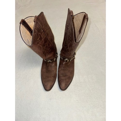 Mens brown leather western - brown,